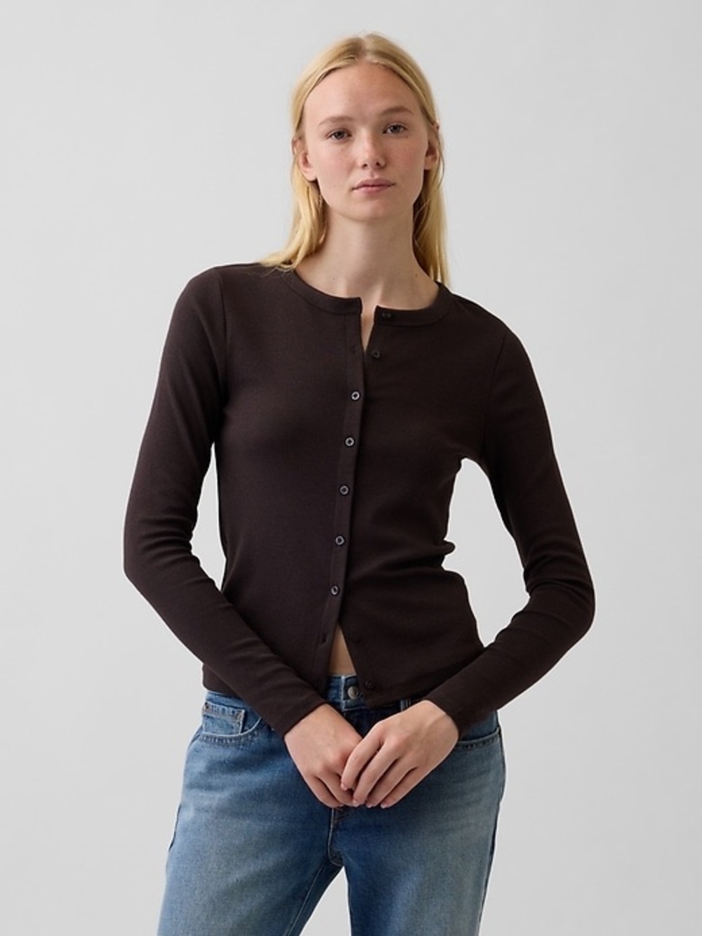 Gap Modern Crewneck Cardigan